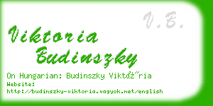 viktoria budinszky business card